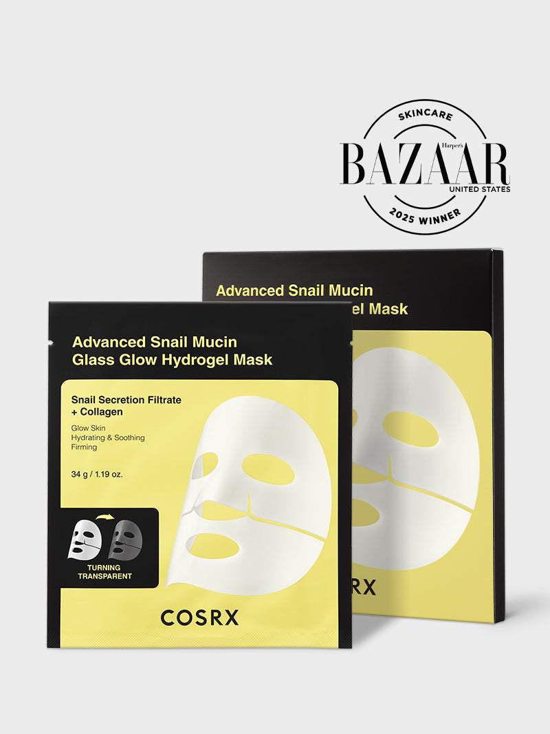 Advanced Snail Mucin Glass Glow Hydrogel Mask_3ea X9